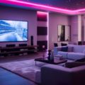 a home with LED lighting